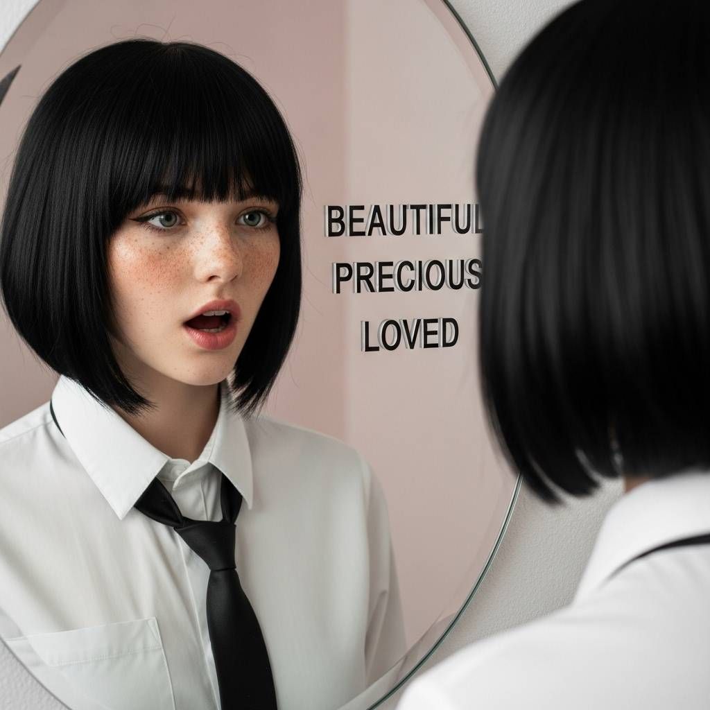 She hated looking in the mirror, Then she found this one