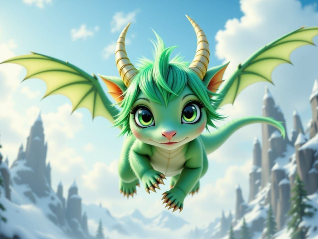 It's a dragon. With bangs. Thanks Accutron.