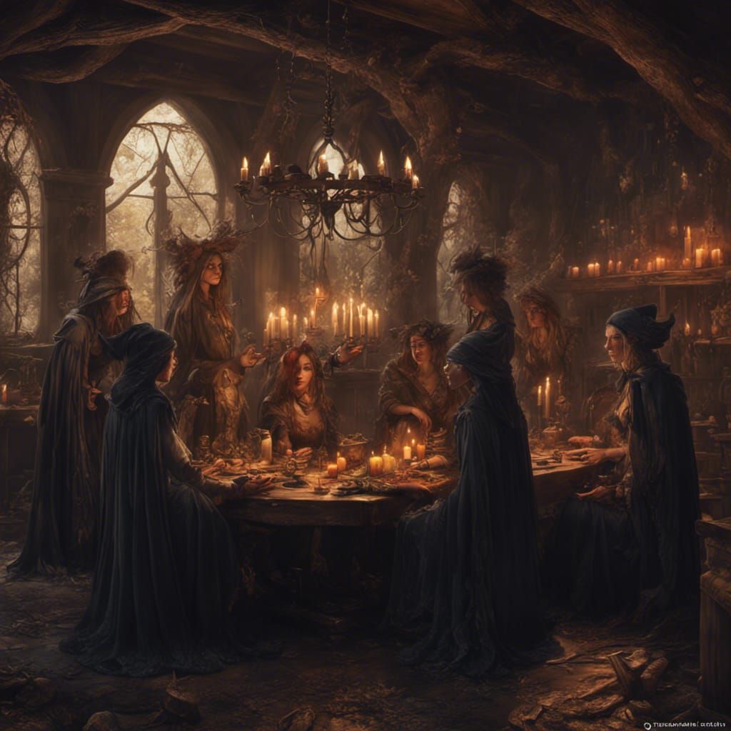 The Coven AI Generated Artwork NightCafe Creator