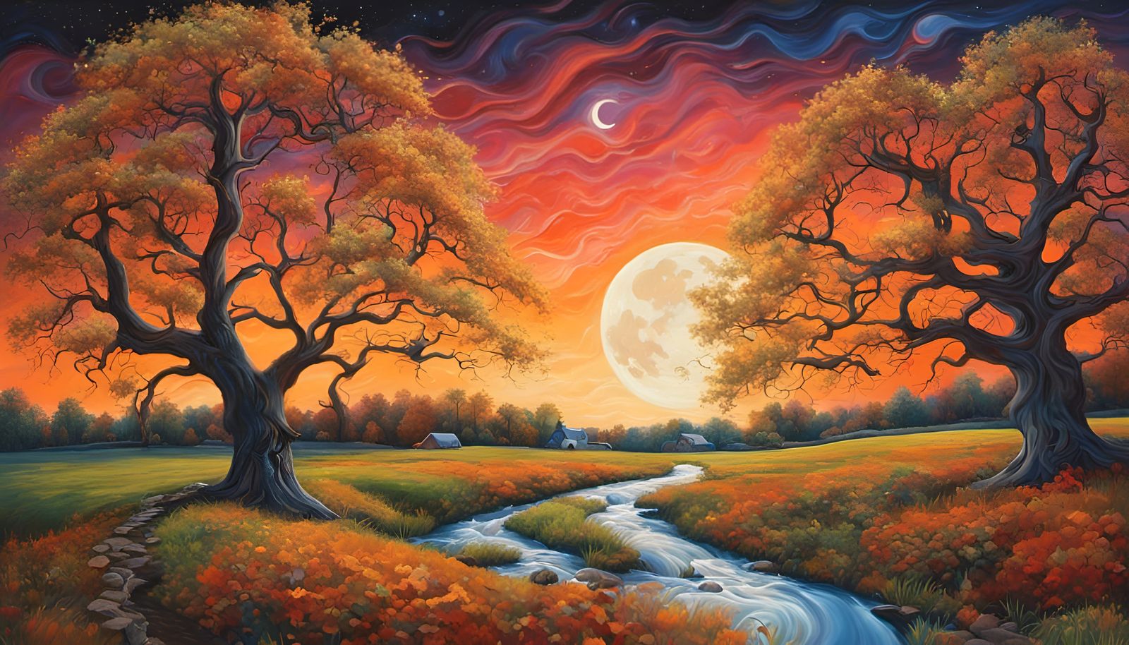 Paradise under the Moons  by @Narolinus