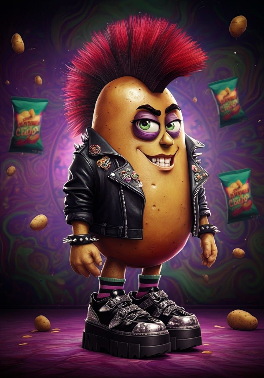 Punk potato  by @Rose