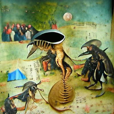Xenomorph Hive Hieronymus Bosch folk arts