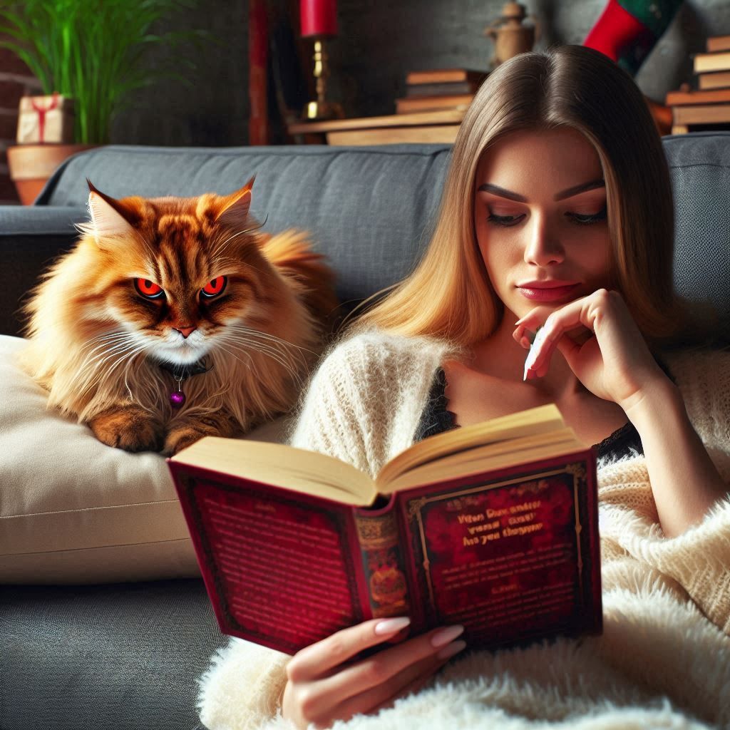 Sinister Kitty Hatcing an Evil Plot