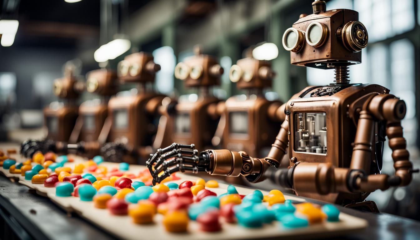 Candies factory AI Generated Artwork NightCafe Creator