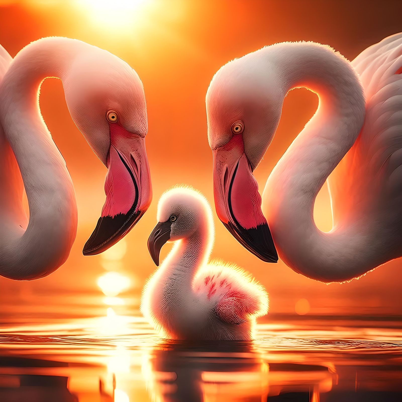 Flamingo parenthood , One Chick, One Chance