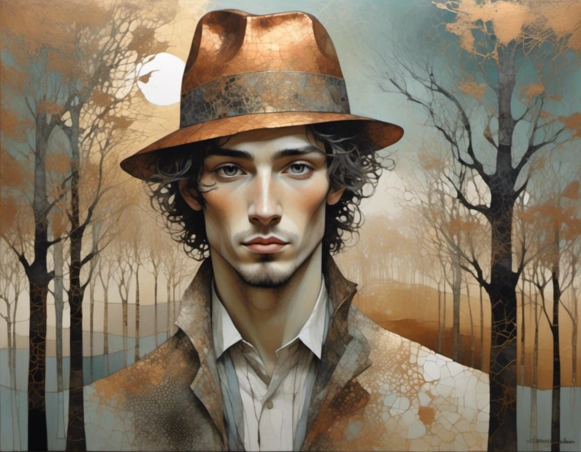 Young Man with Hat
