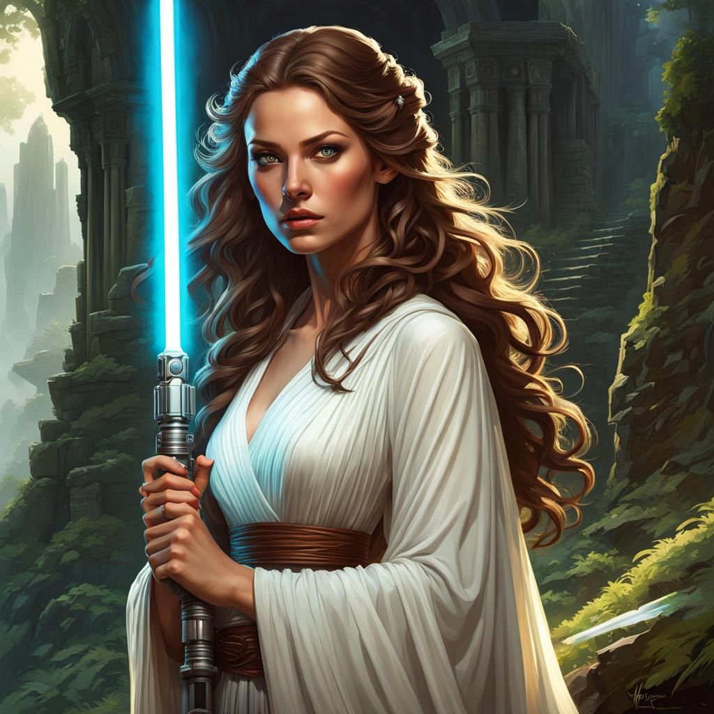 ((masterpiece)), ((high detail)), ((beautiful)), jedi prince...