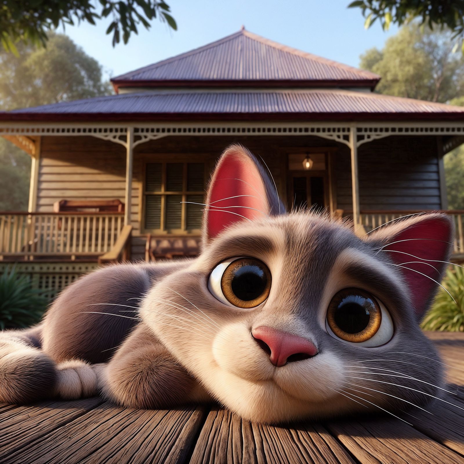 Farm Life - Solar charged kitty