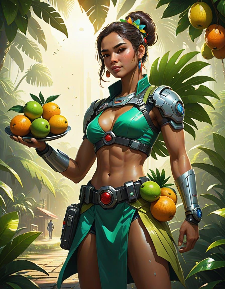 Y lo condujo al festín de los dioses del verano. Thornton Oakley juegos de luces énfasis en el dibujo arte africano Thomas Kinkade