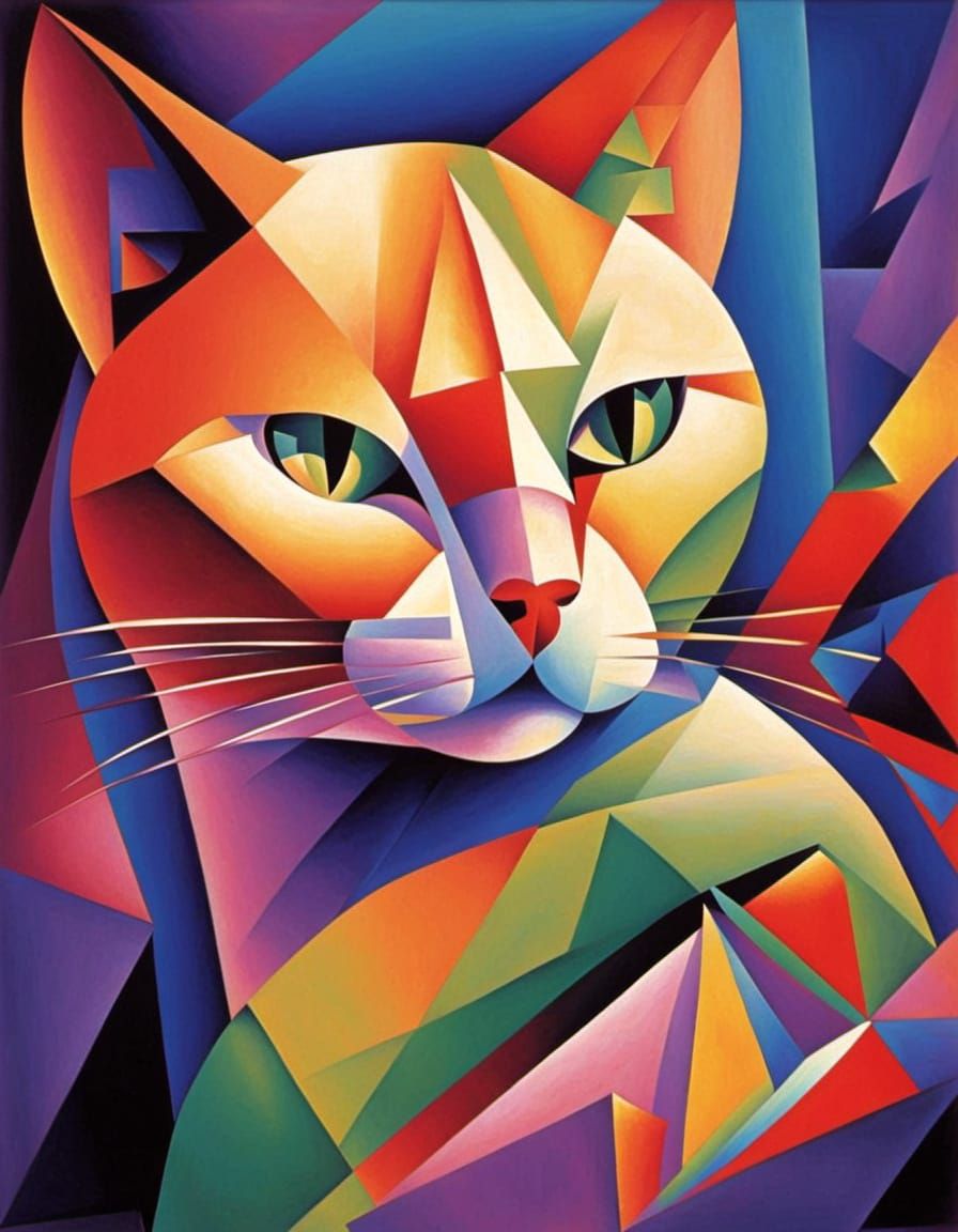 Euclidean feline  by @Suzlyn