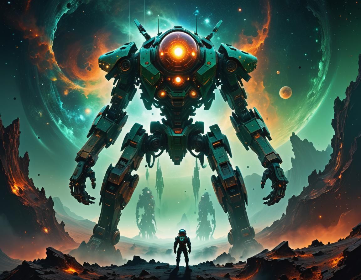 Space Mecha  by @Ogresse