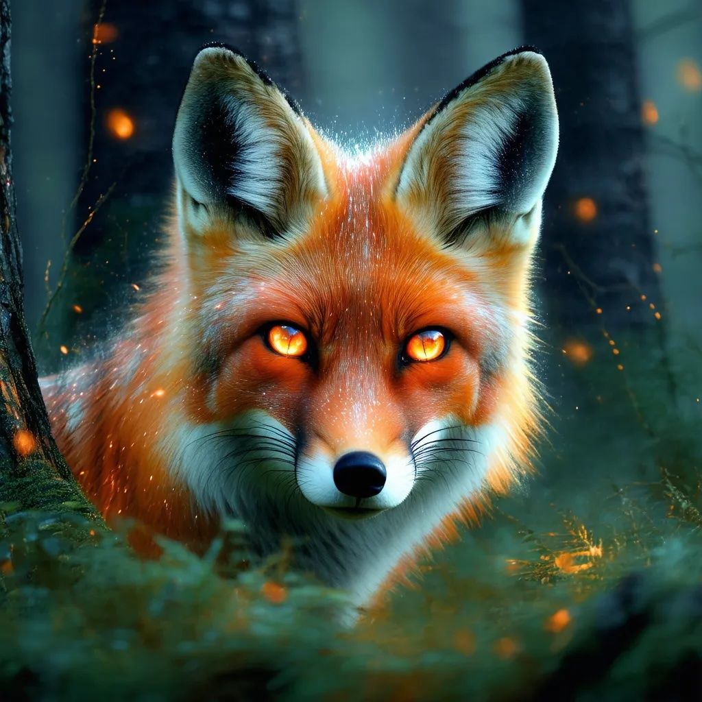 "In twilight's hush, where shadows whisper secrets to the trees, I