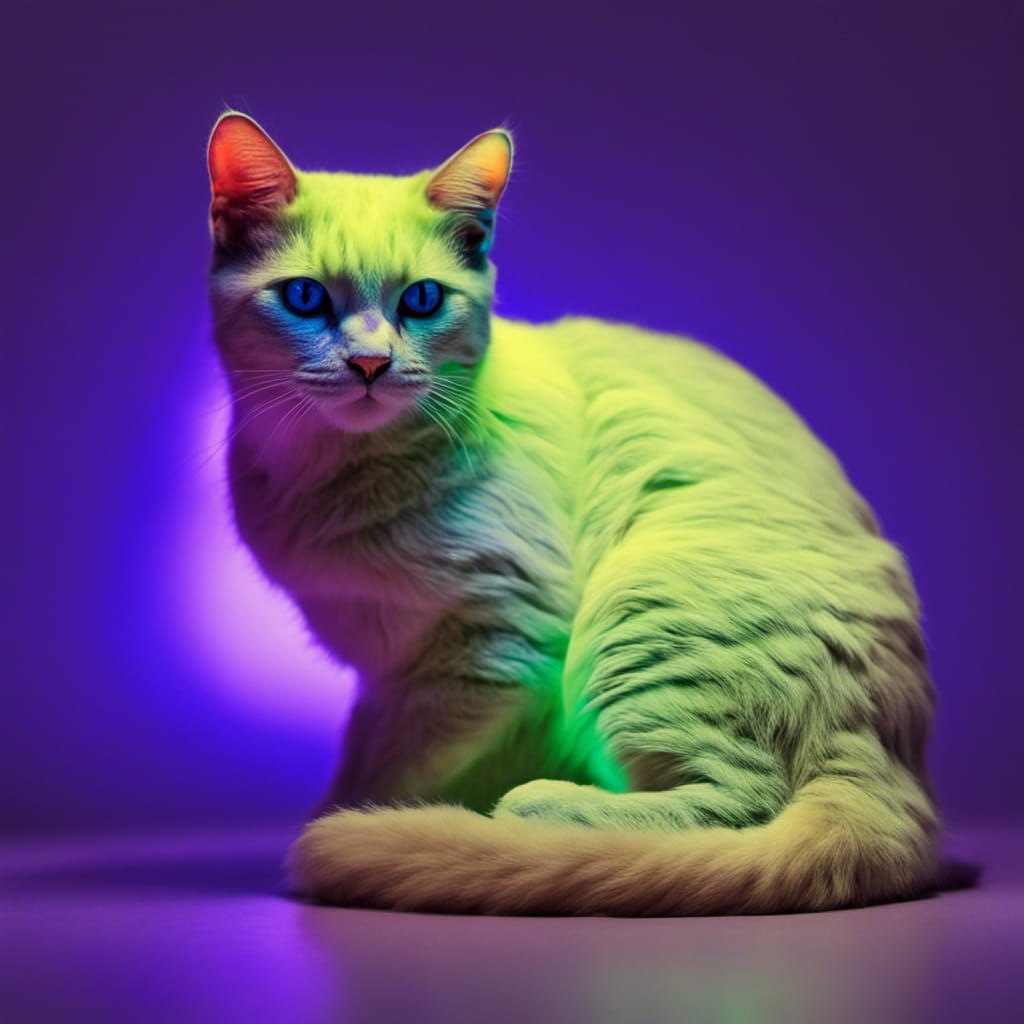 Black Light Kitties (Peaches variant) - AI Generated Artwork ...