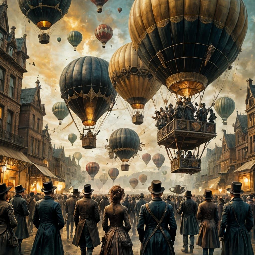 The Great Balloon Race of 1840  by @Vic Williams