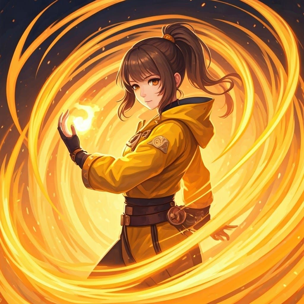 Kira, Elemental Master of Light  by @Ember
