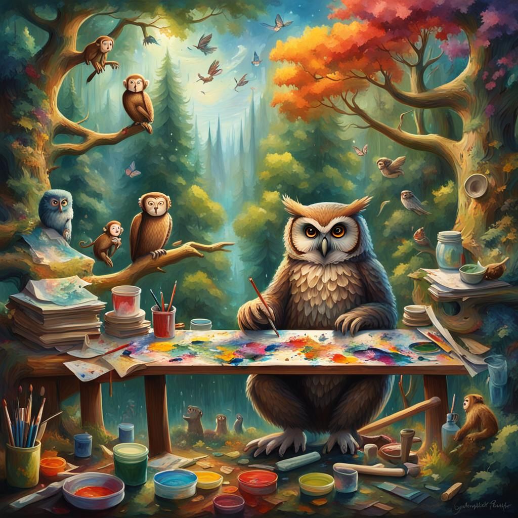 Owl's artwork