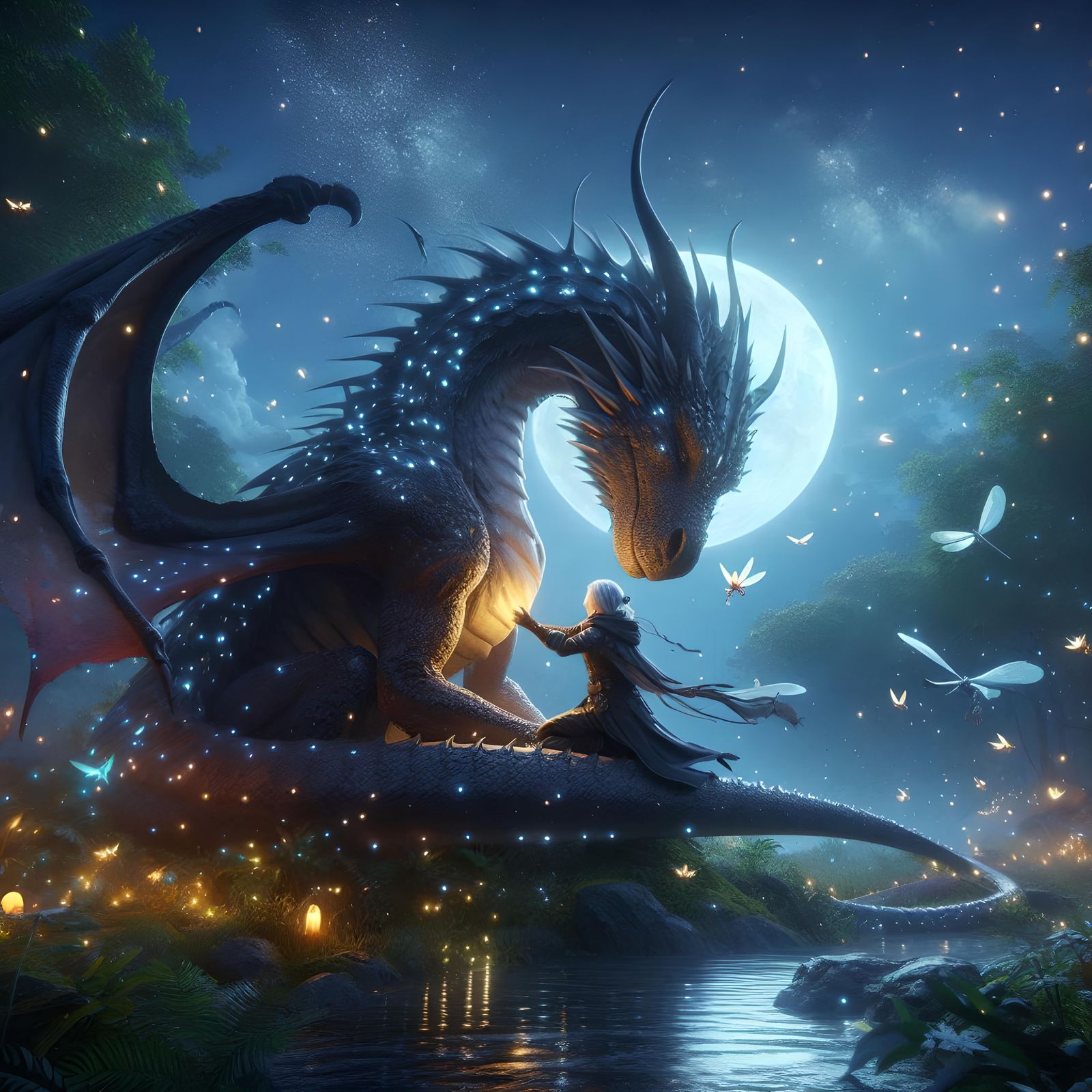 Une jeune cavalière de dragon