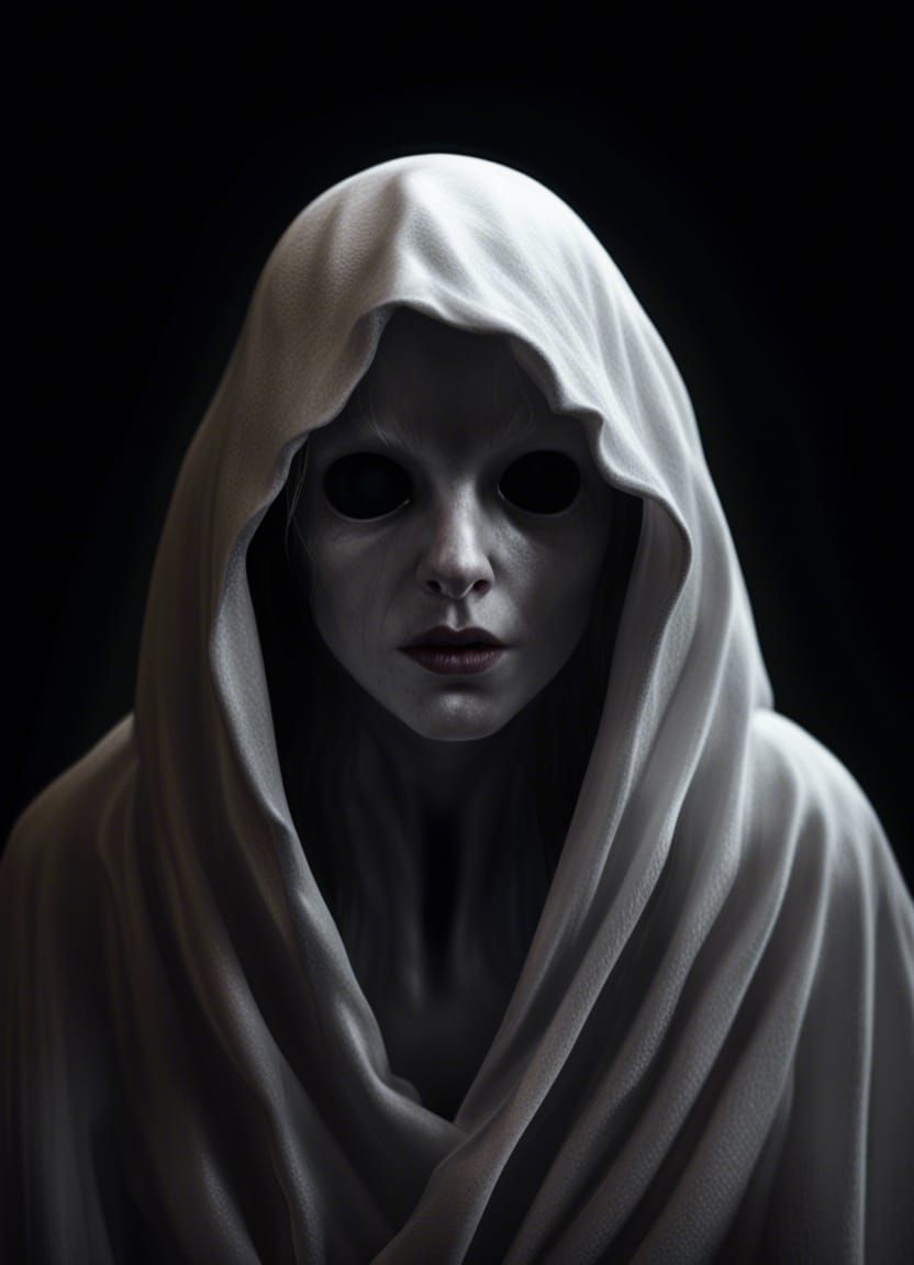 a super scary ghost face - AI Generated Artwork - NightCafe Creator