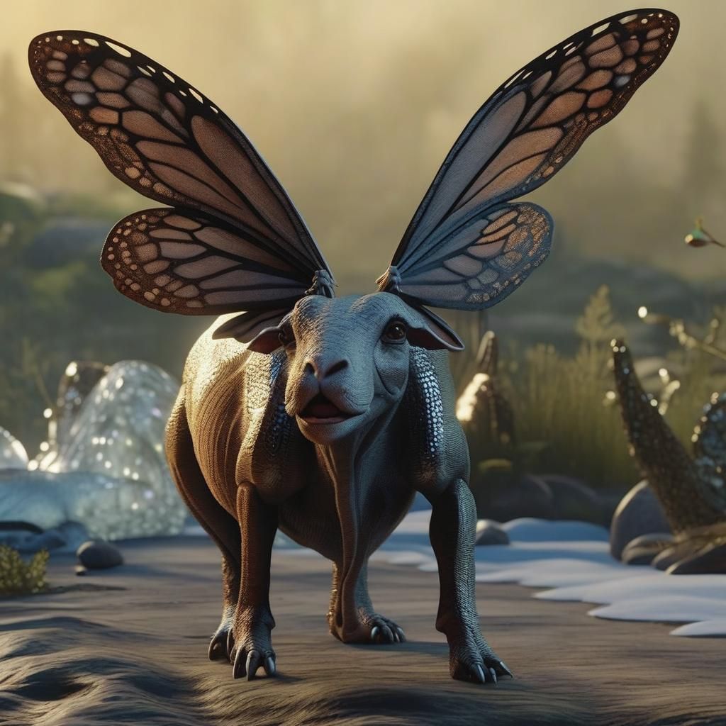 Photorealistic Fairy with Bone and Spider Details