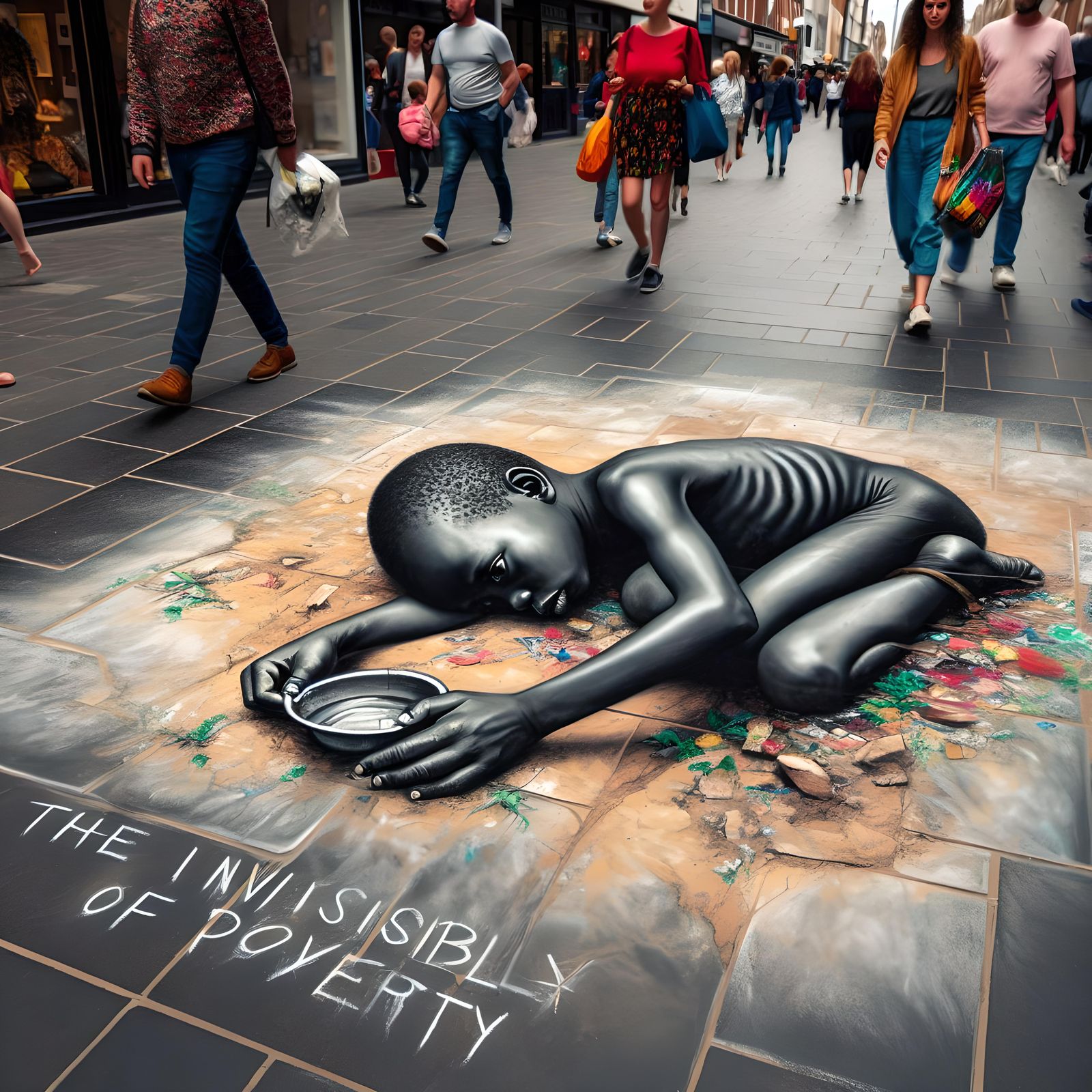 The Invisibility of Poverty, Inspired by the artist Kevin Le...
