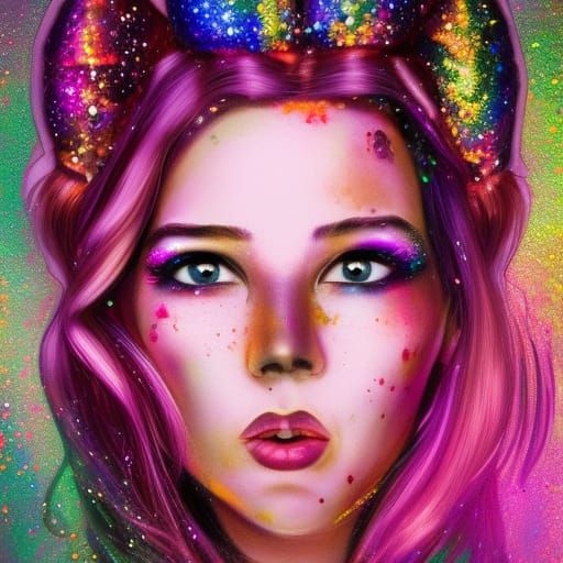 Alien prom queen glitter