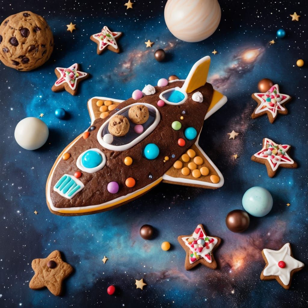 Gingerbread spaceship
