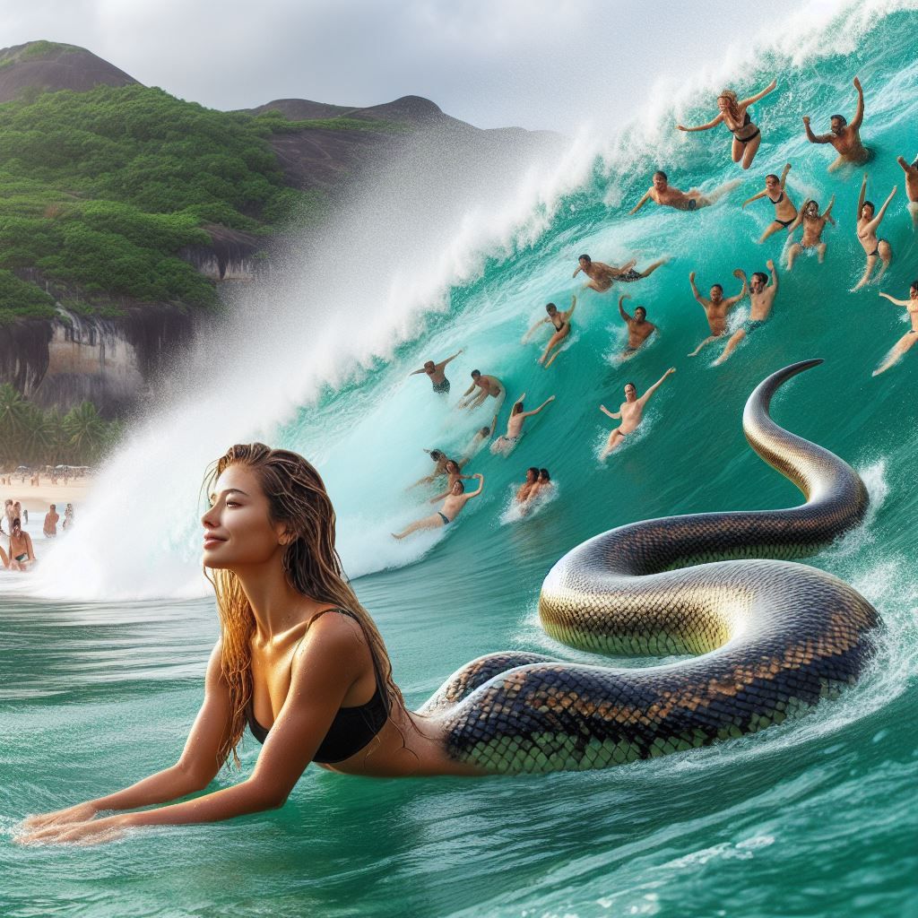 Lamia bodysurfing