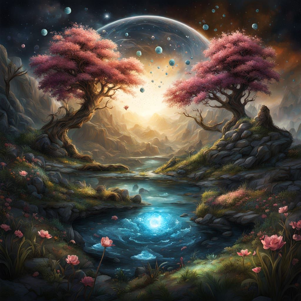 Surreal spring landscape 20250818 #DC1040  by @JuliaMarDi