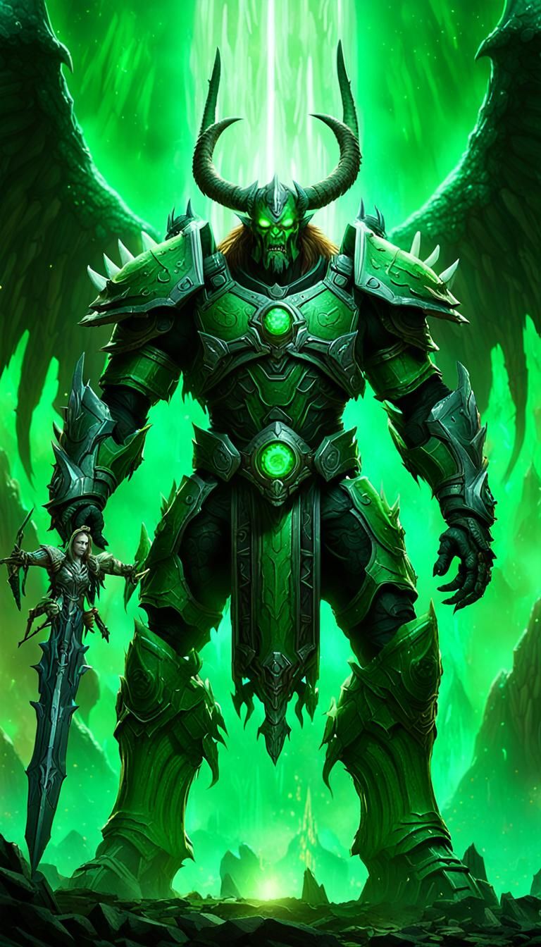 3D World of Warcraft, supervillain, Christian elements. Ange...