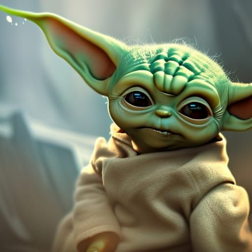 baby yoda - AI Generated Artwork - NightCafe Creator