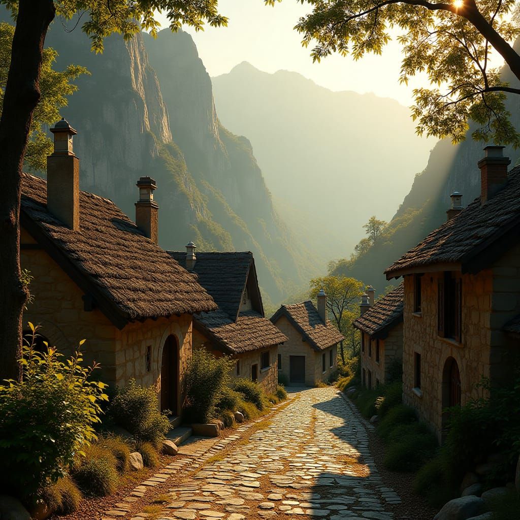 Village in the mountains