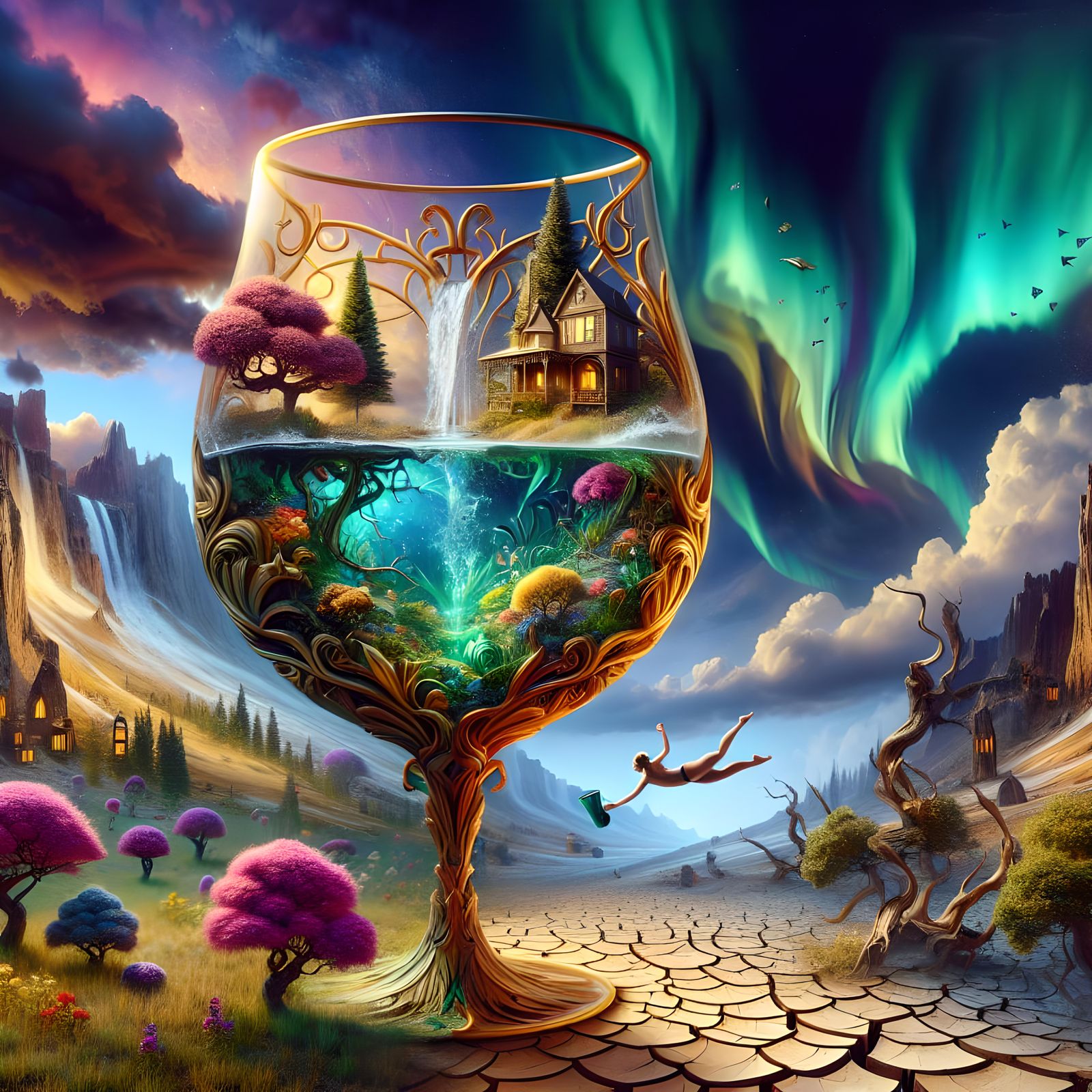 Surreal magic in the glass  by @EB