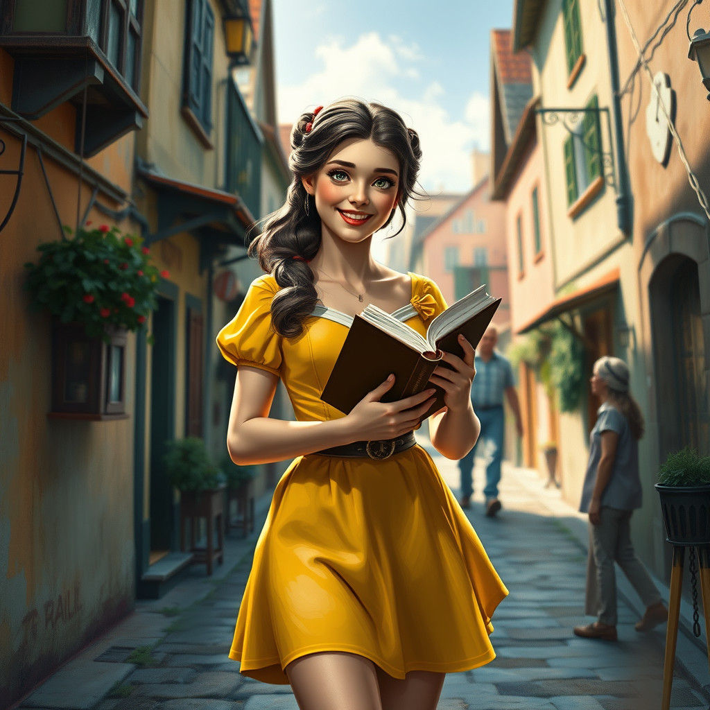 Belle from Beauty and the Beast, Modern Portrait