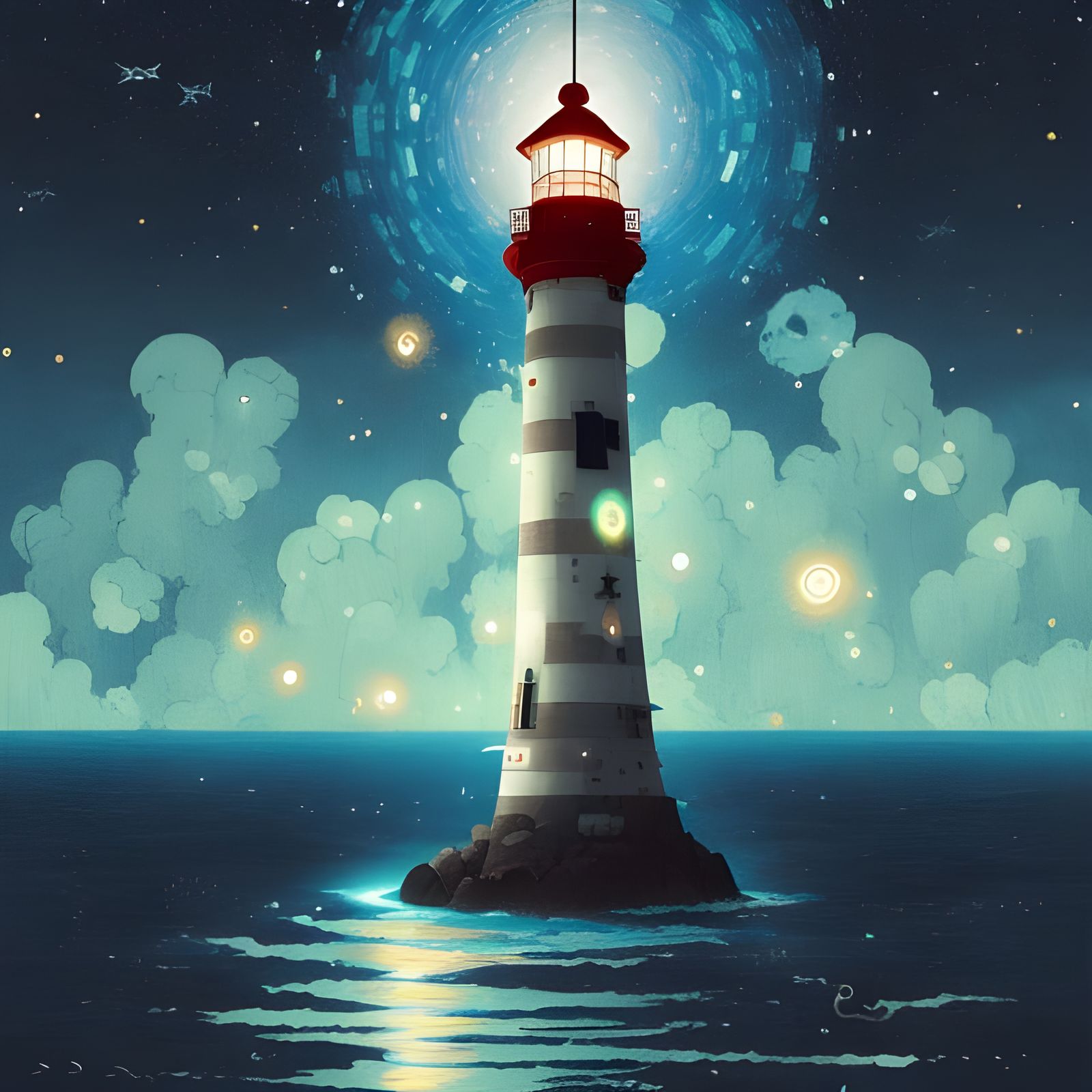 The Light of the Lighthouse  by @Gazelli