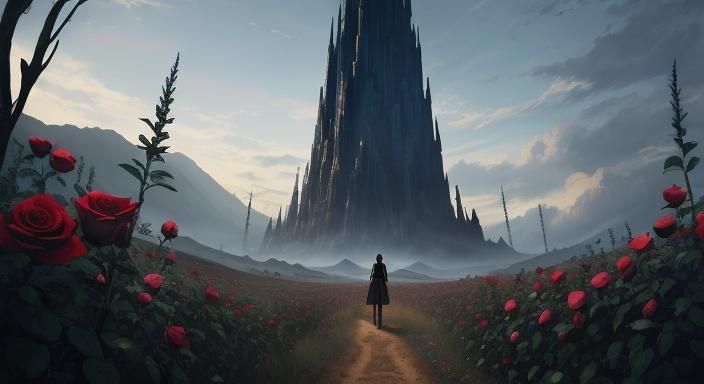 Gunslinger's Embrace: Dark Tower Fantasy in Comic Style