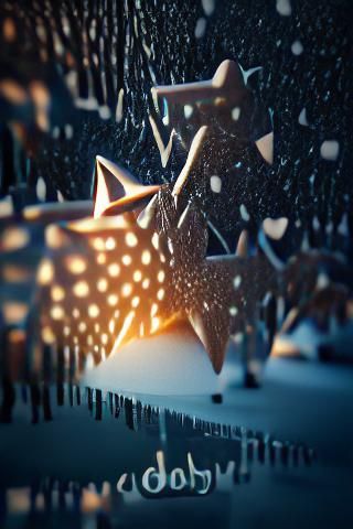 But baby it's cold outside , stars shining bright bokeh Cine...