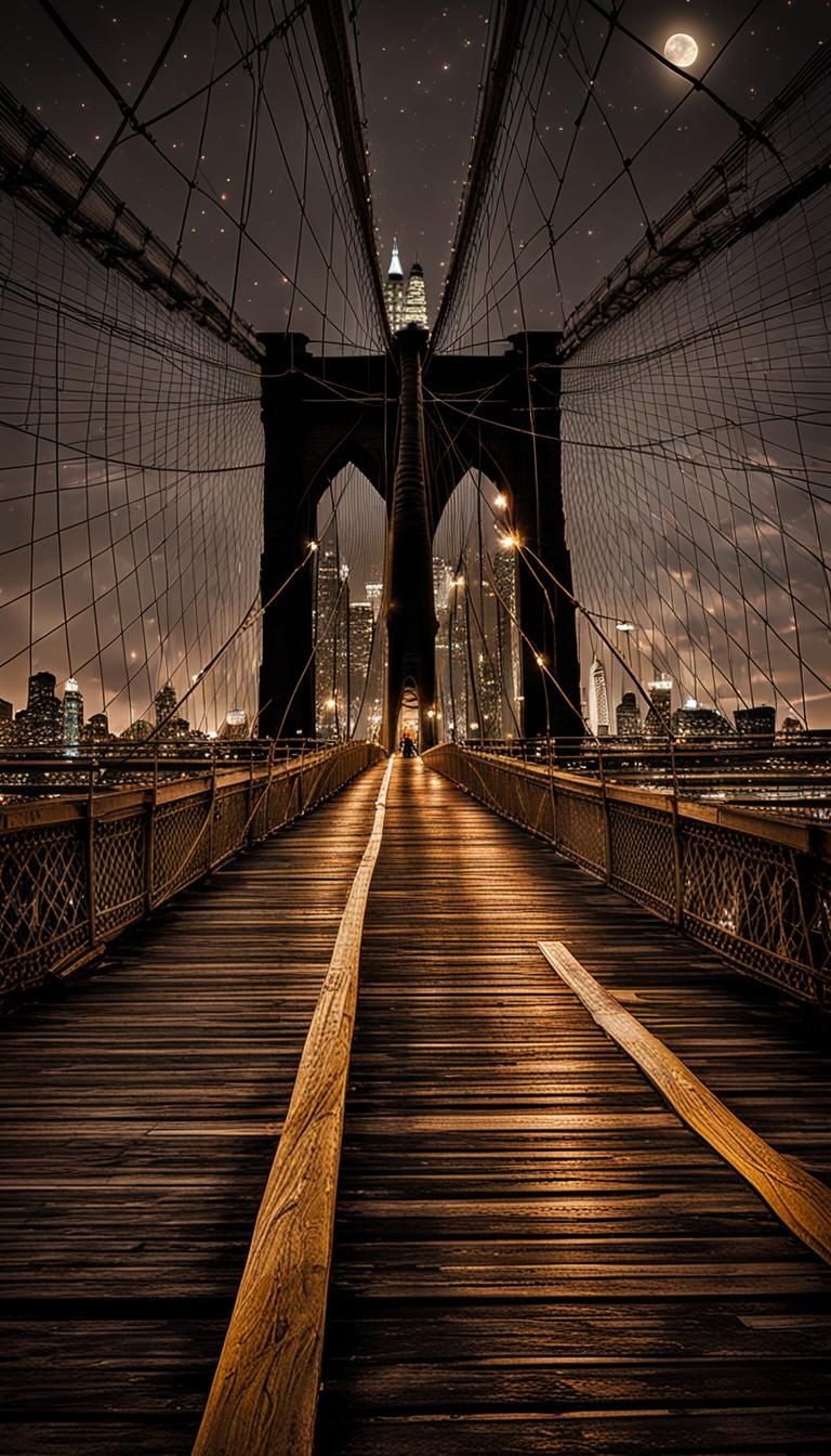 Brooklyn Bridge at night