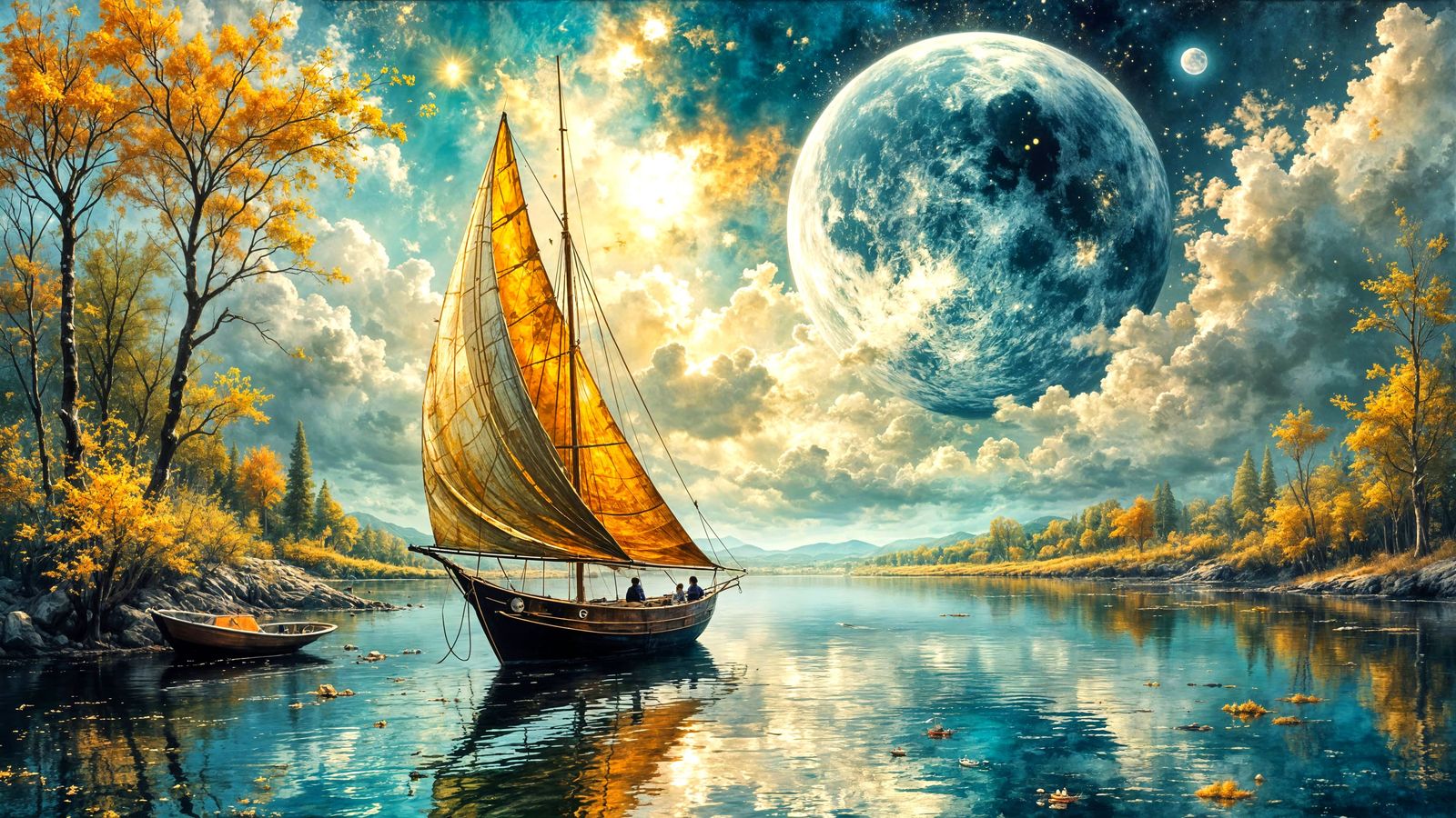 Mid Afternoon on the Lake  by @George Stanley