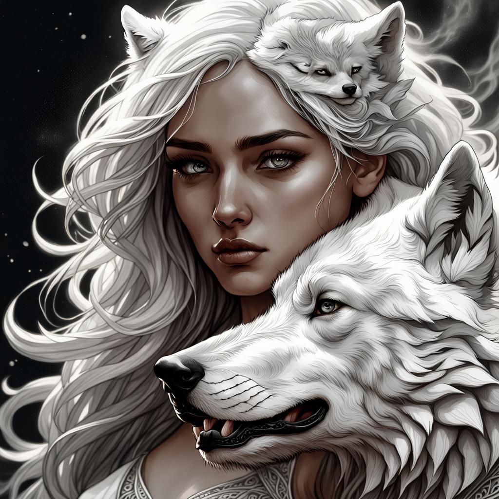 White Wolf - AI Generated Artwork - NightCafe Creator