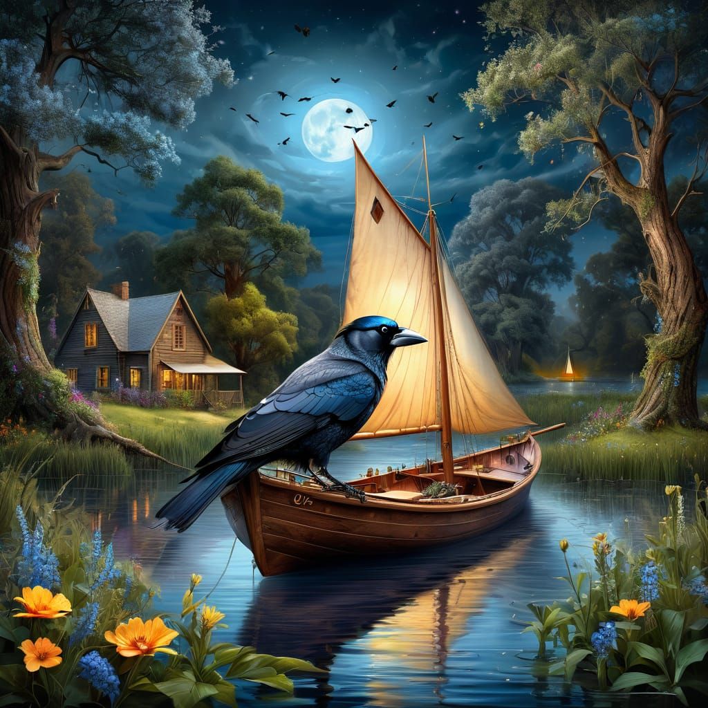 A stunning jackdaw with blue eyes