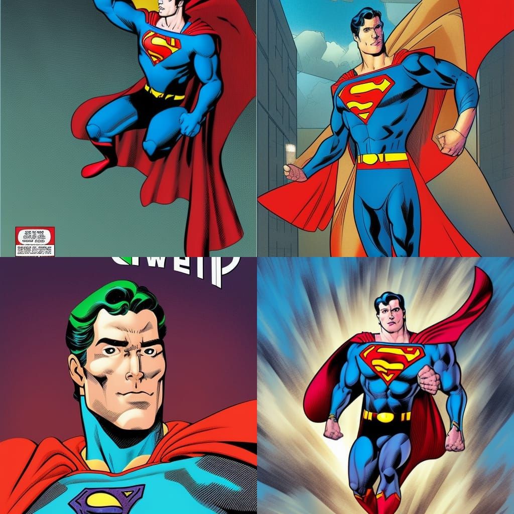 David Cornswet as Superman in the art style of Curt Swan - AI Generated ...