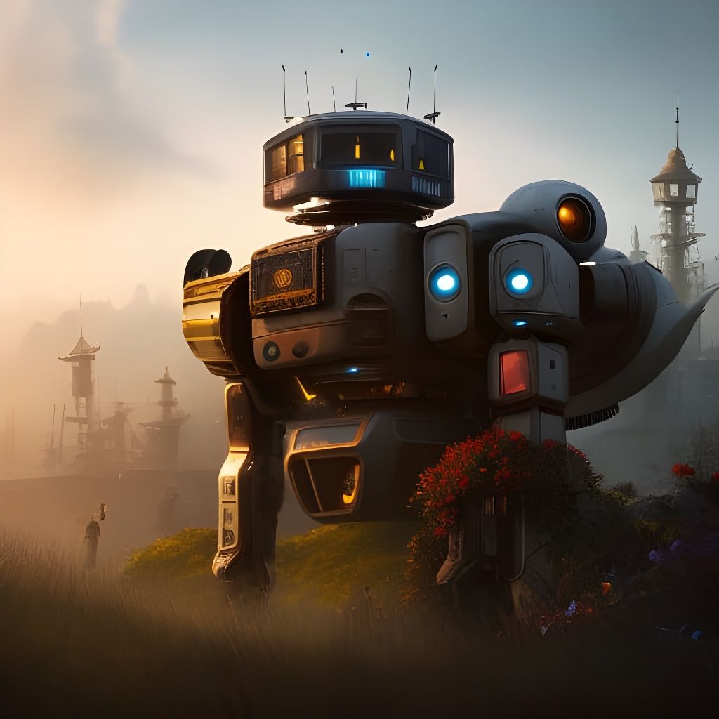 surveillance robot AI Generated Artwork NightCafe Creator