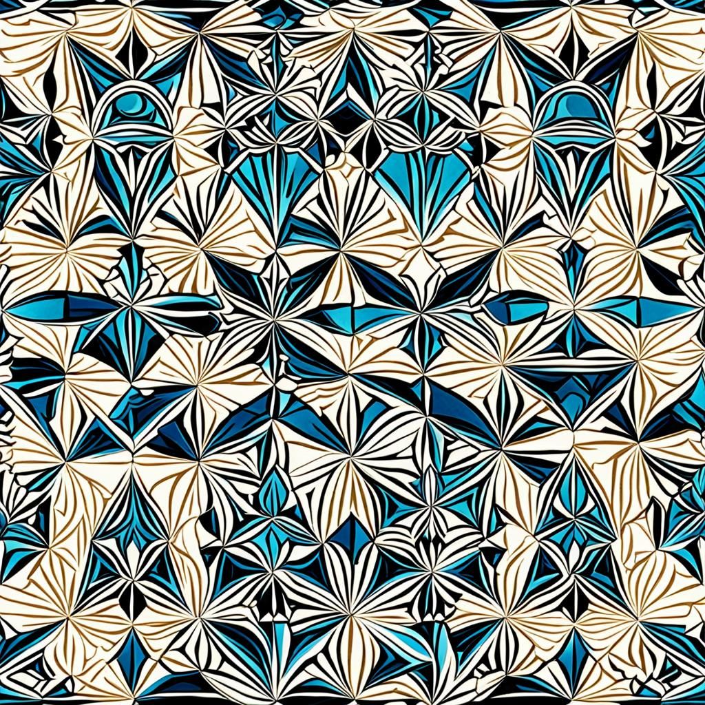 small bold symmetrical geometric design that flows and repea...