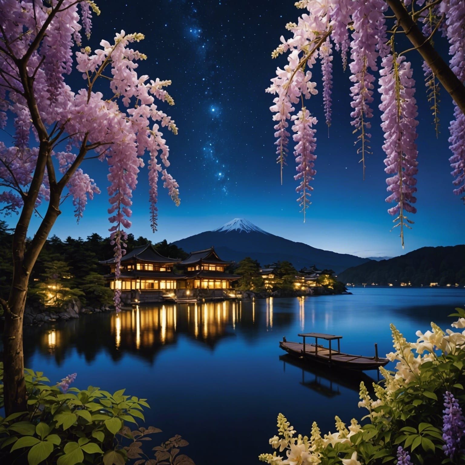 Wisteria at Midnight