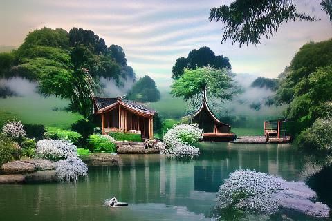 Cottages on the lake