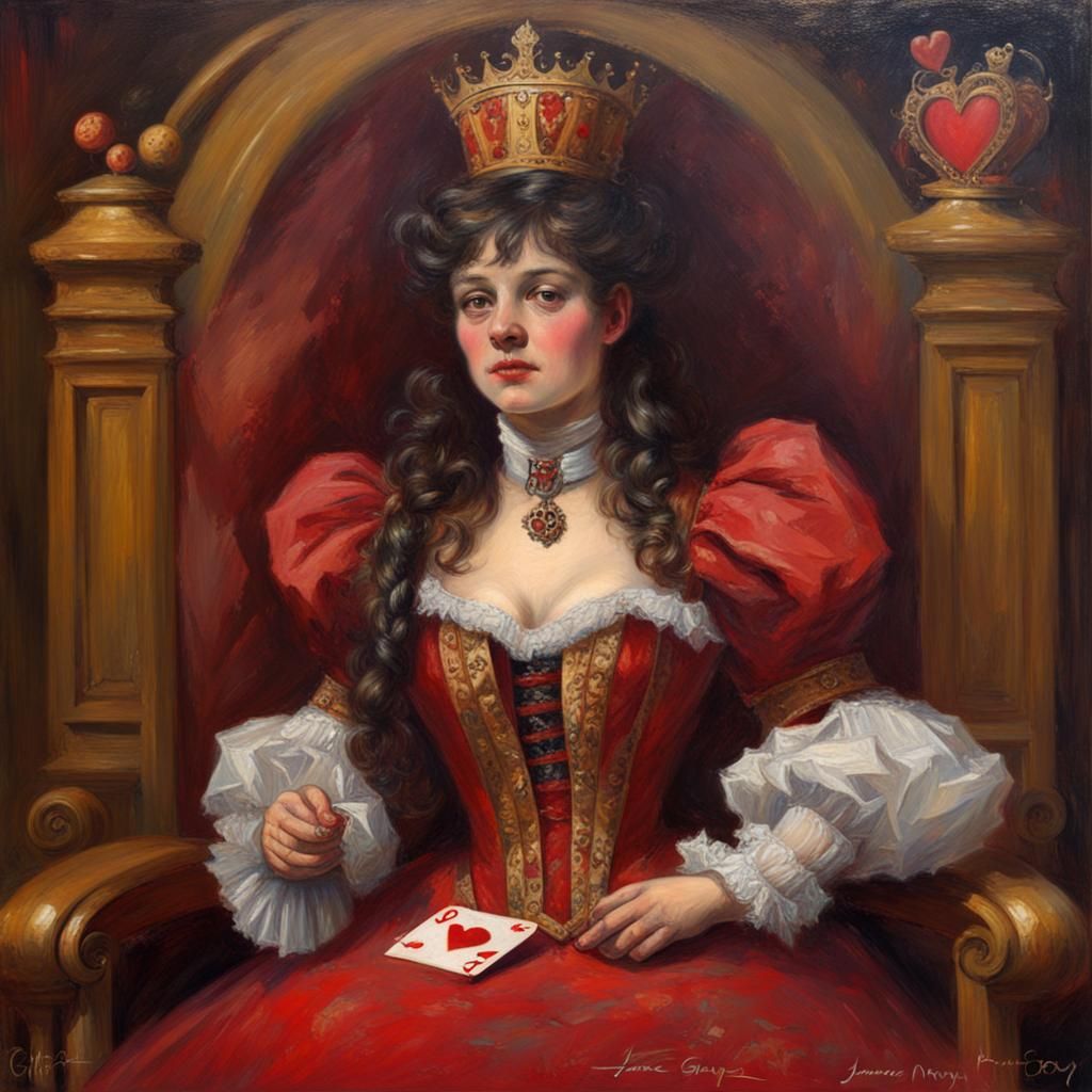 Victorian Queen of Hearts - AI Generated Artwork - NightCafe Creator