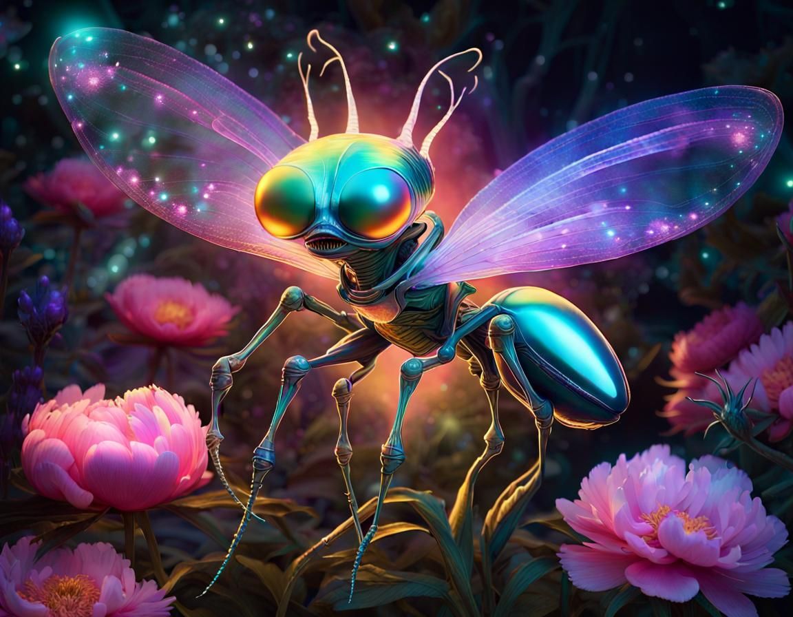 Alien fairy - AI Generated Artwork - NightCafe Creator