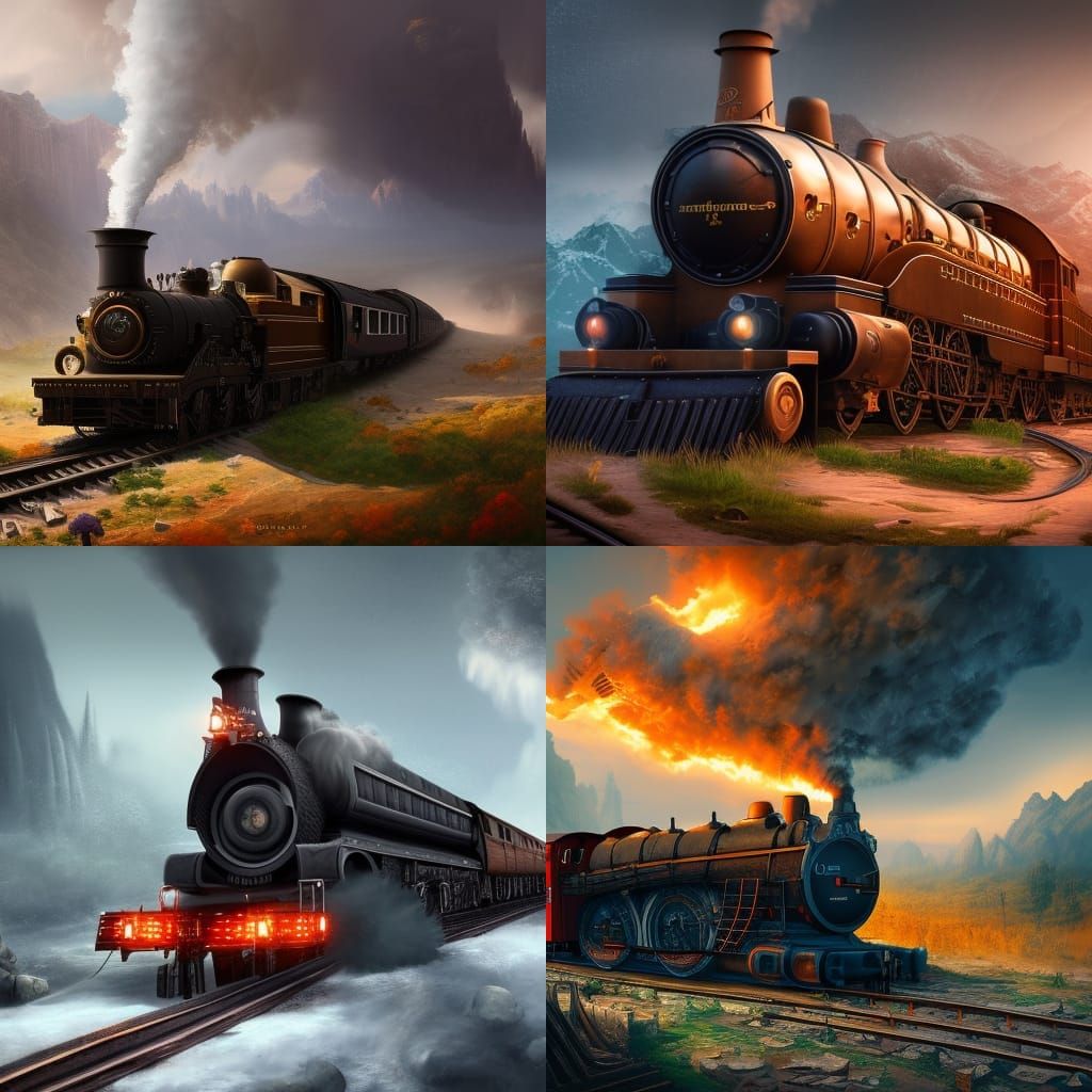 Epic steam train