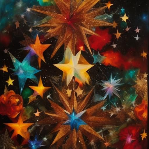 <lora:Starborn1:1.0> Black and white iridescent sparkling co...