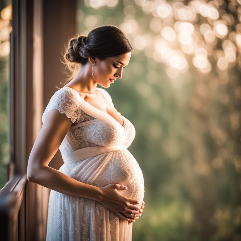 Waiting for her new baby   by @North Star Turquoise 